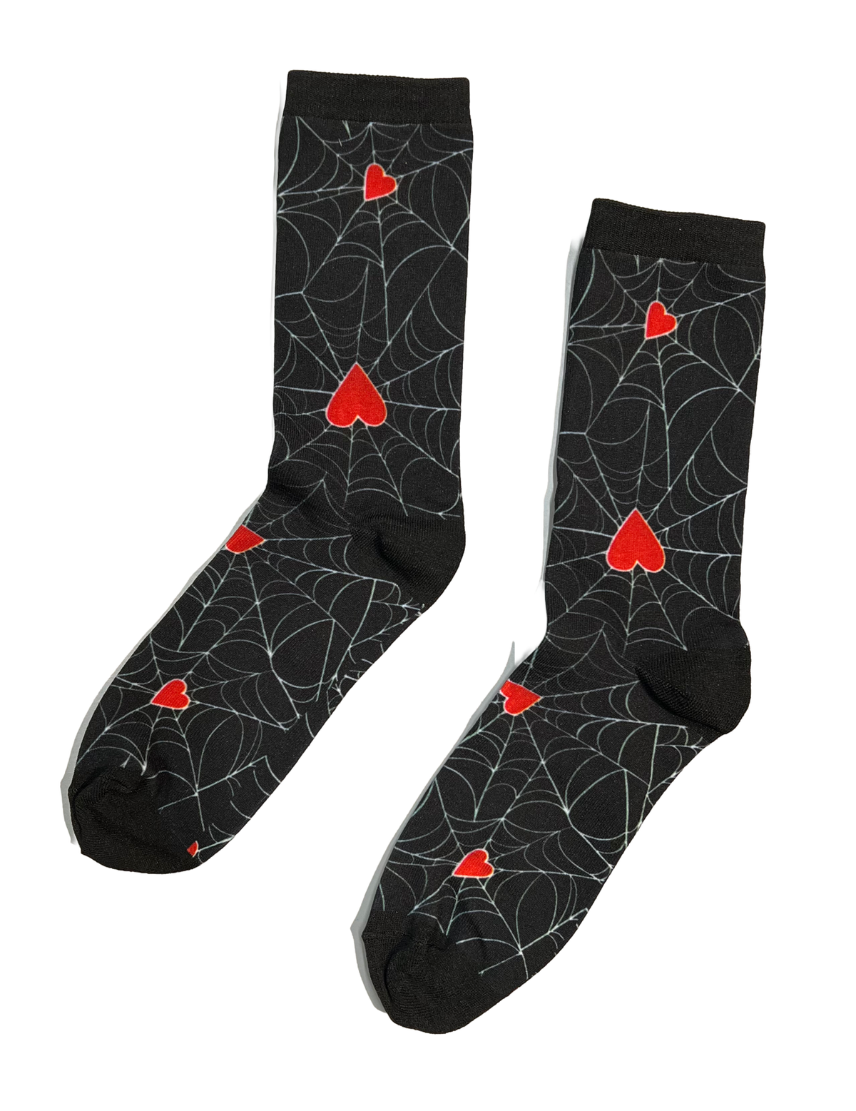 Novelty Socks - Heart Webs
