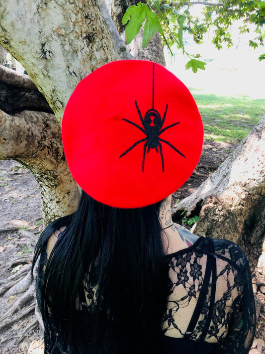 Vegan Beret - Black Widow