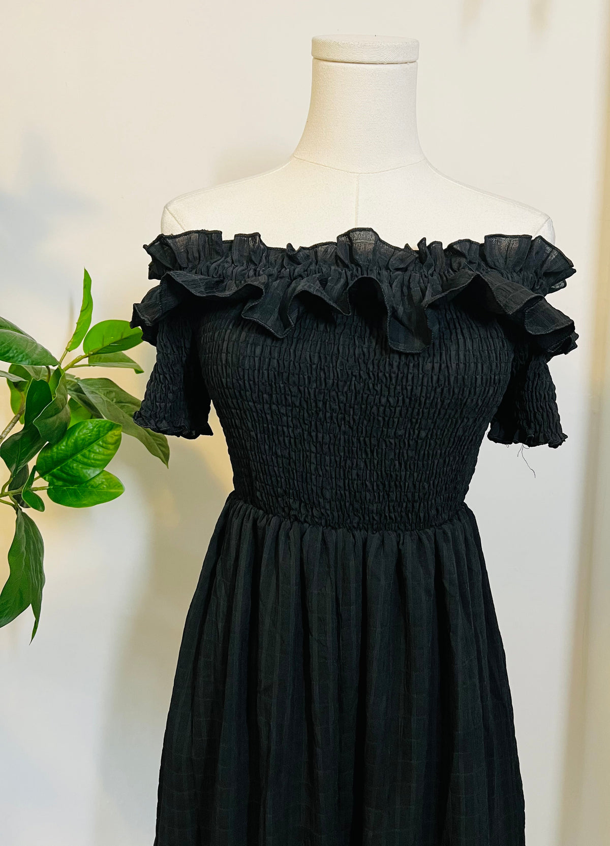Hilda - Dark Plaid Cottage Dress - READY TO SHIP