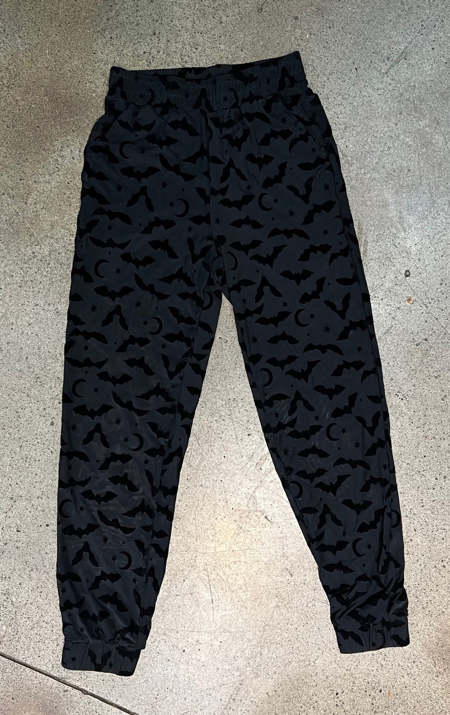 The SINFUL Track Suit Set - BATS - Sheer Velvet Flocked Bat Track Jacket & Jogger Set - READY TO SHIP