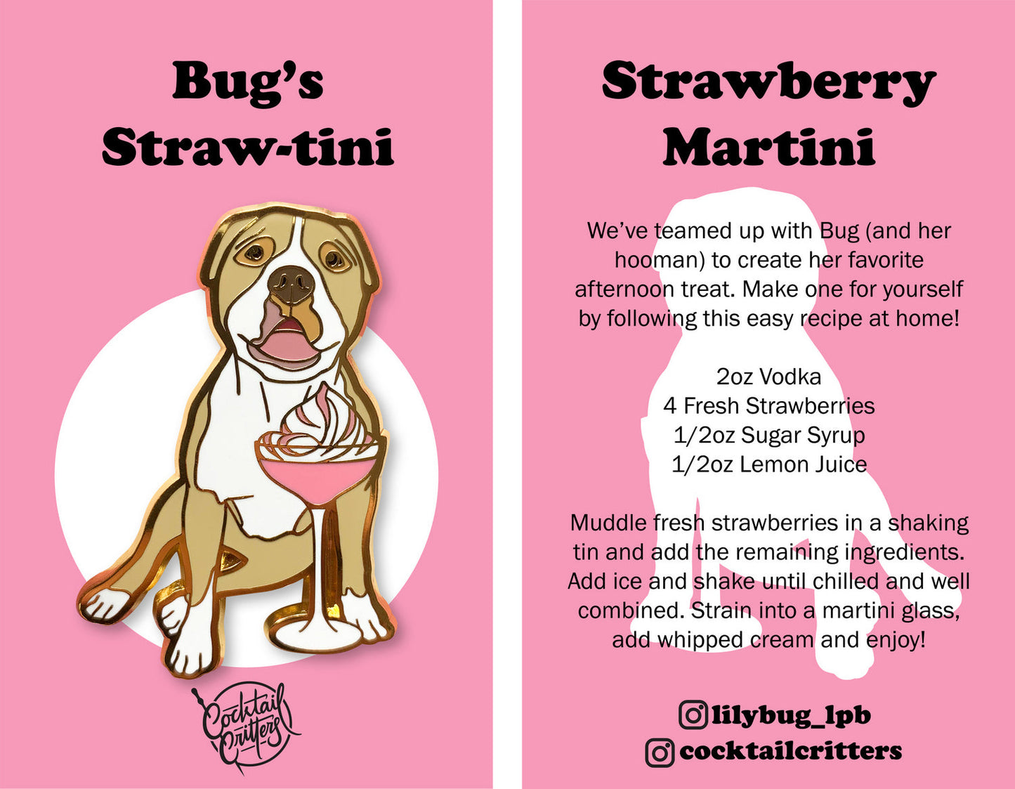 Lilybug's Straw-Tini Pin
