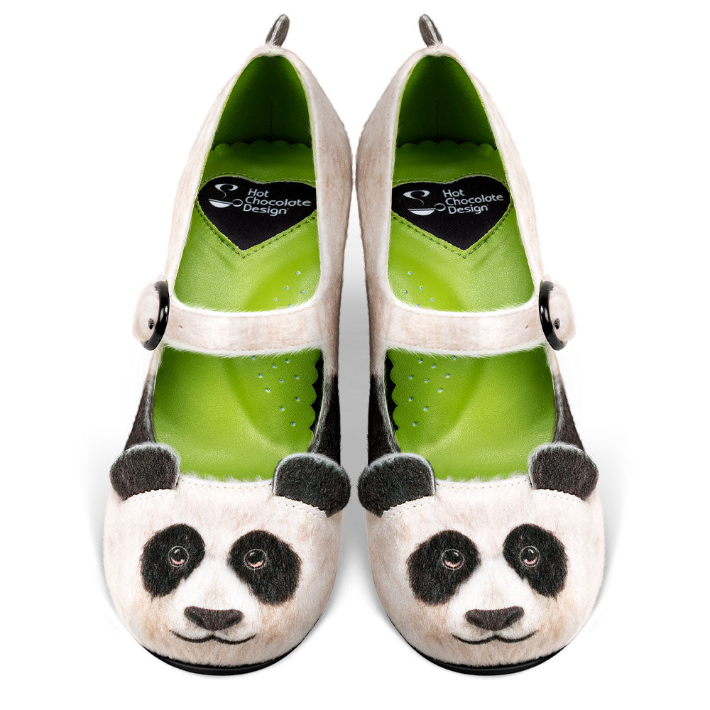 Panda Women's Mary Jane  Mid Heels