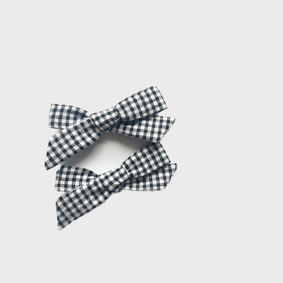 Vintage Black Gingham Madison Pigtail Set