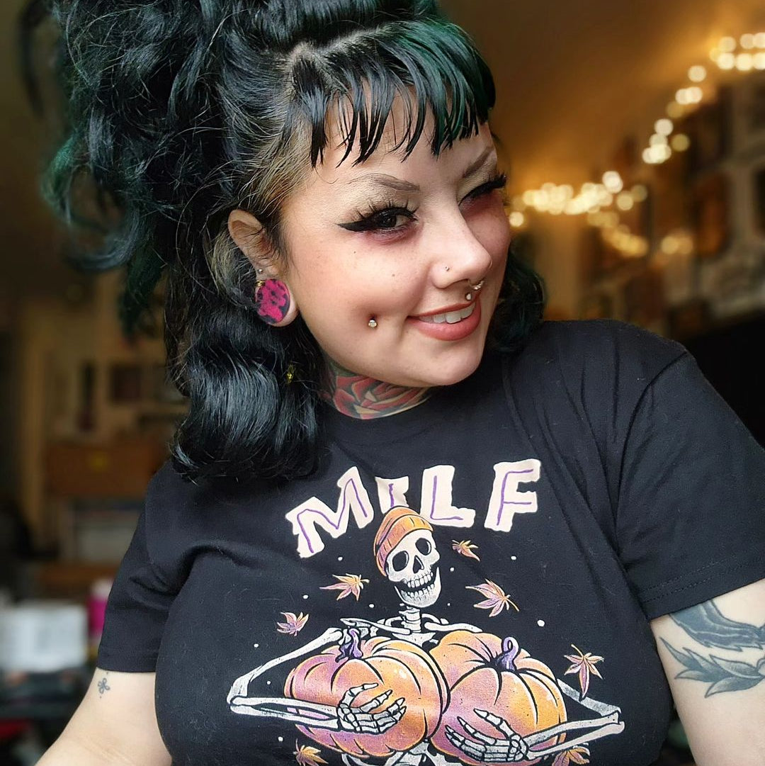 Man I Love Fall MILF Crop Top