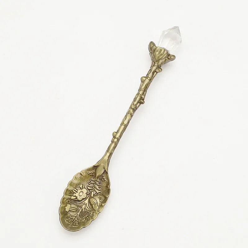 Clear Quartz Crystal Tea Spoons