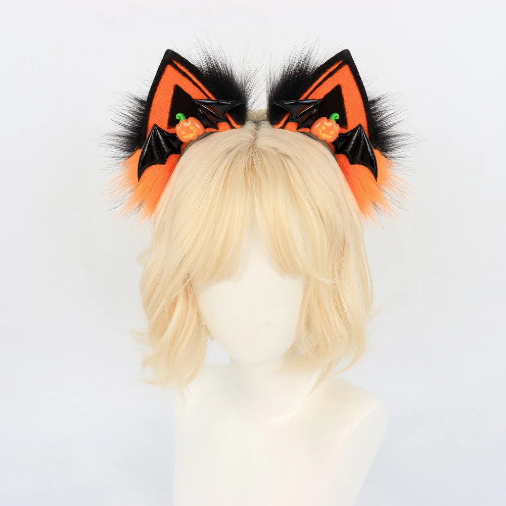 Pumpkin Paws Cat Ears Headband