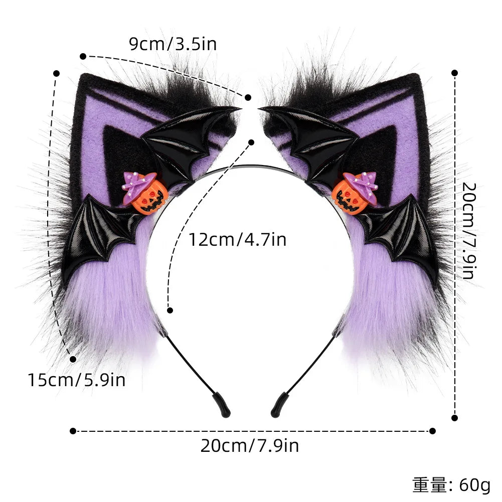 Pumpkin Paws Cat Ears Headband
