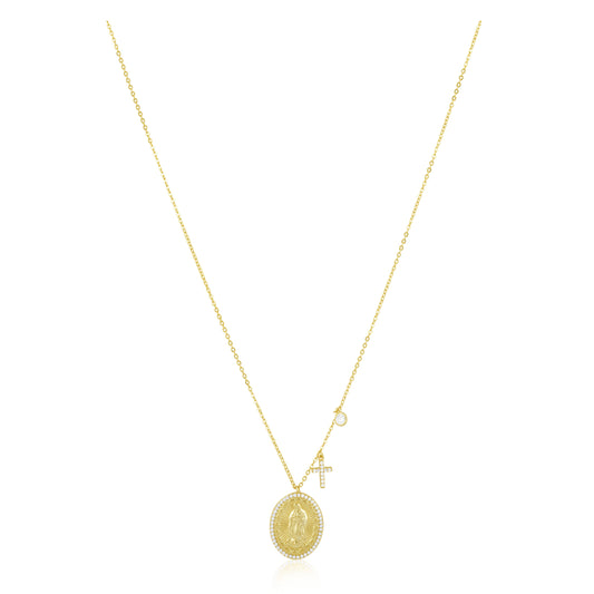 Virgin Mary Pendant Necklace