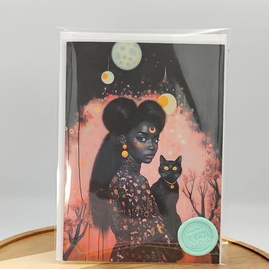 Spooky vibes | Halloween| Friendship |  Gothy Vibes | Greeting Card