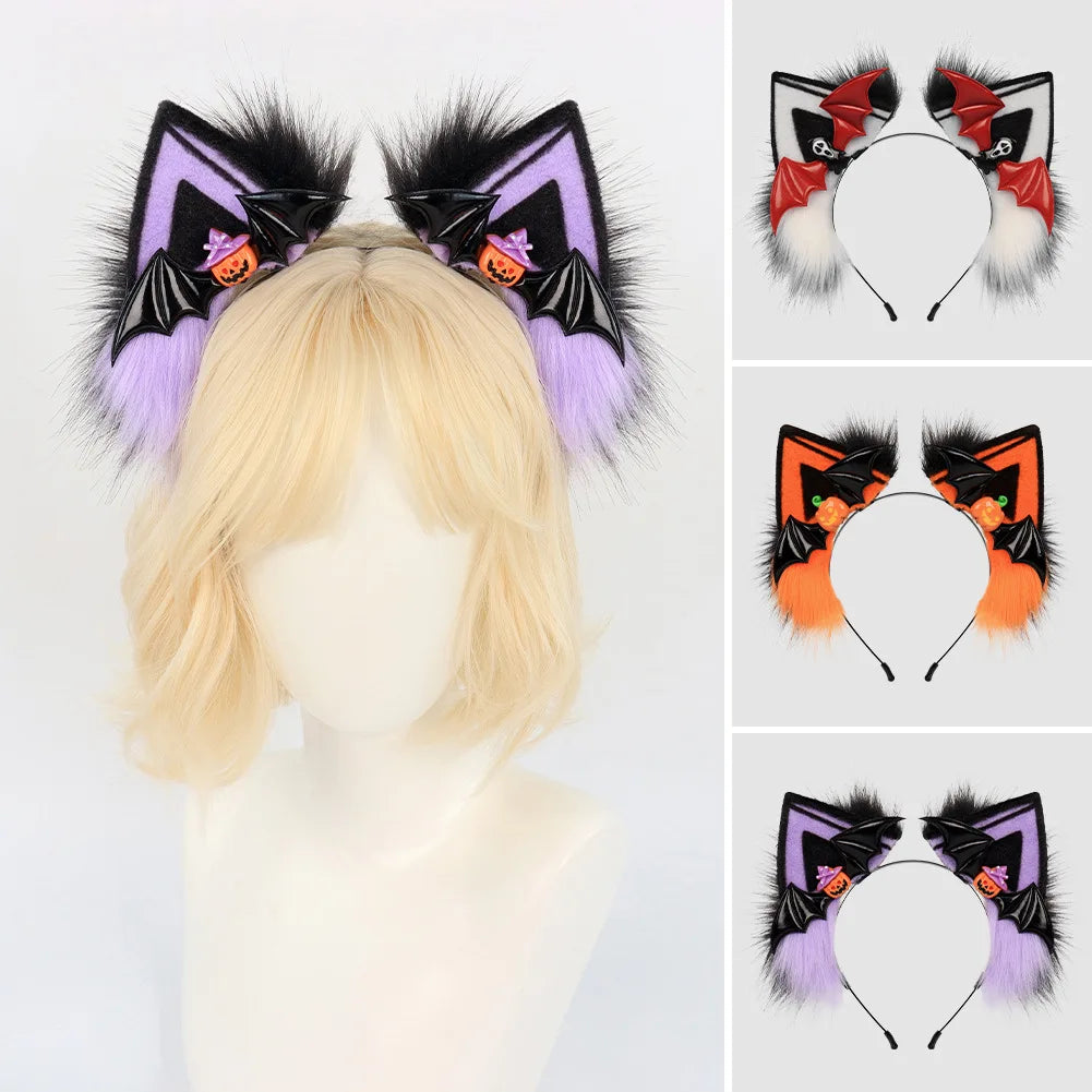 Pumpkin Paws Cat Ears Headband