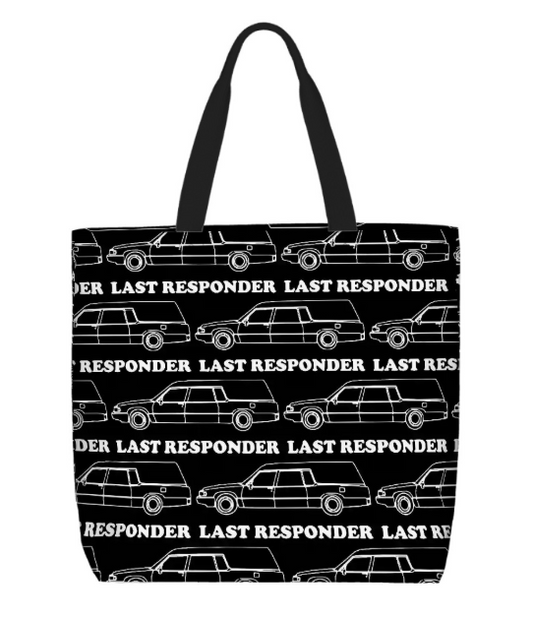 Printed Beach Bag / XL Tote Bag -  Last Responder