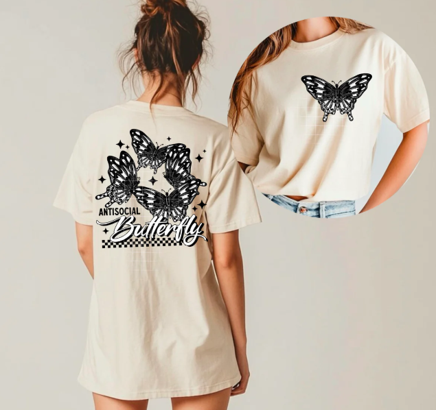 Antisocial Butterfly Graphic Tee