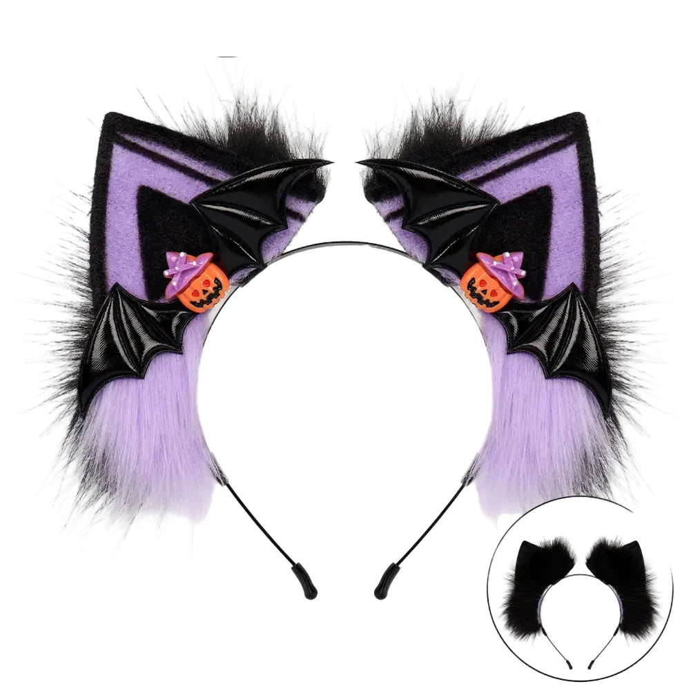 Pumpkin Paws Cat Ears Headband