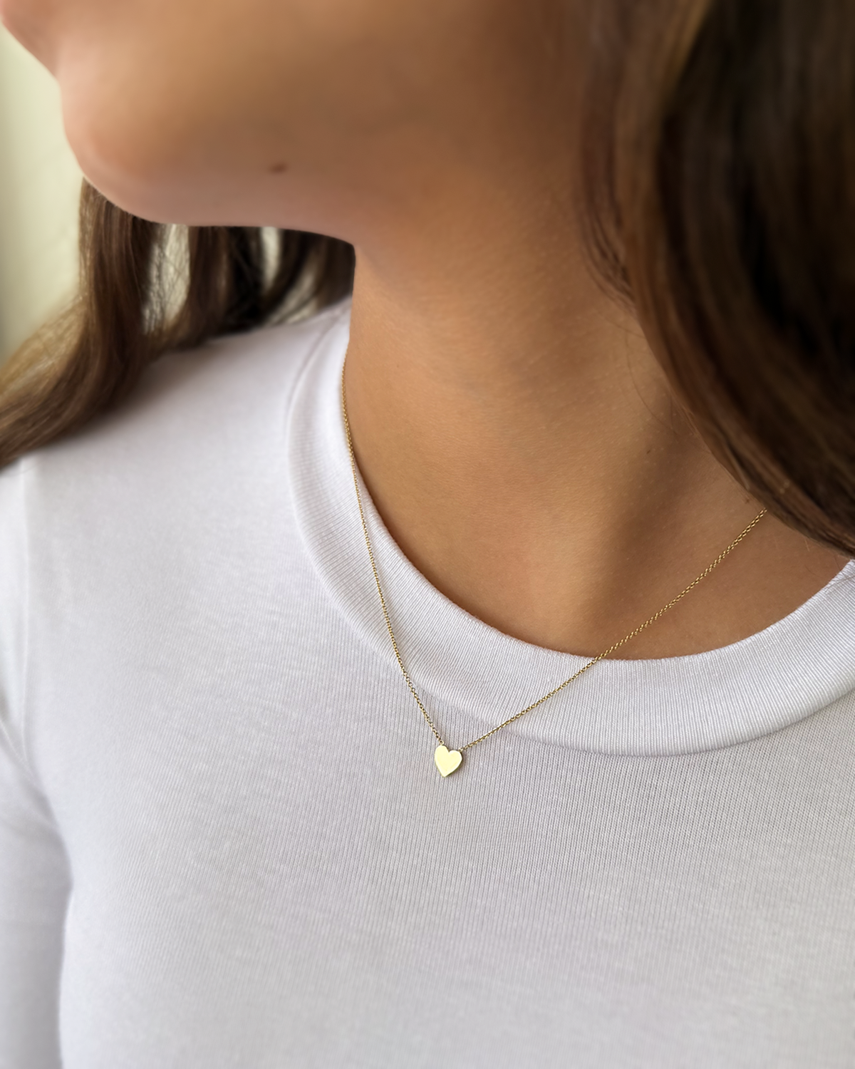 14K Gold Heart Necklaces - Mommy + Me