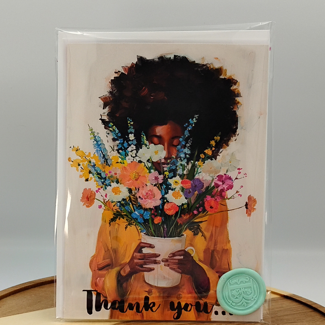 Thank You & Appreciation Card  for Mothers or Anyone who has Nurtured You
