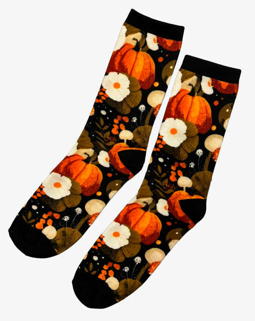 Novelty Socks - Autumn Mushrooms