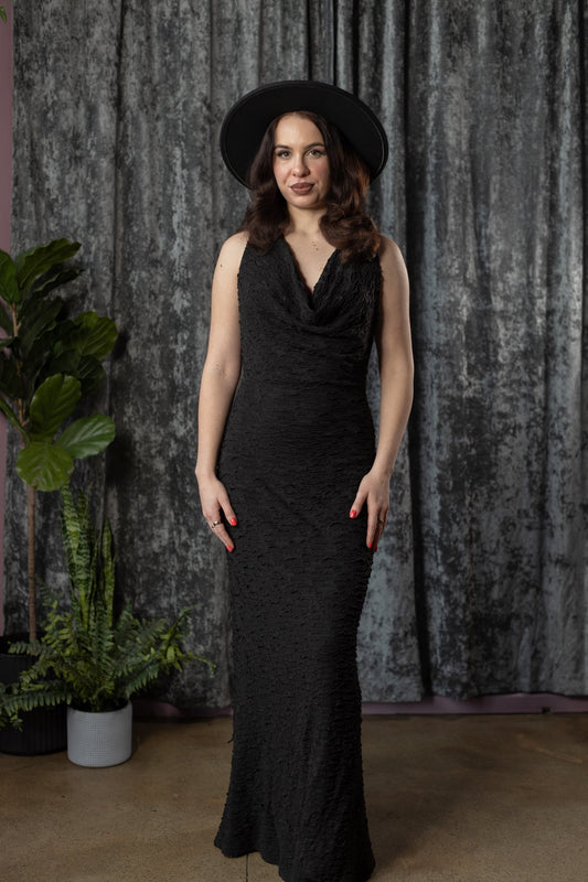 FIONA - faux distressed racerback maxi dress- PRE-ORDER
