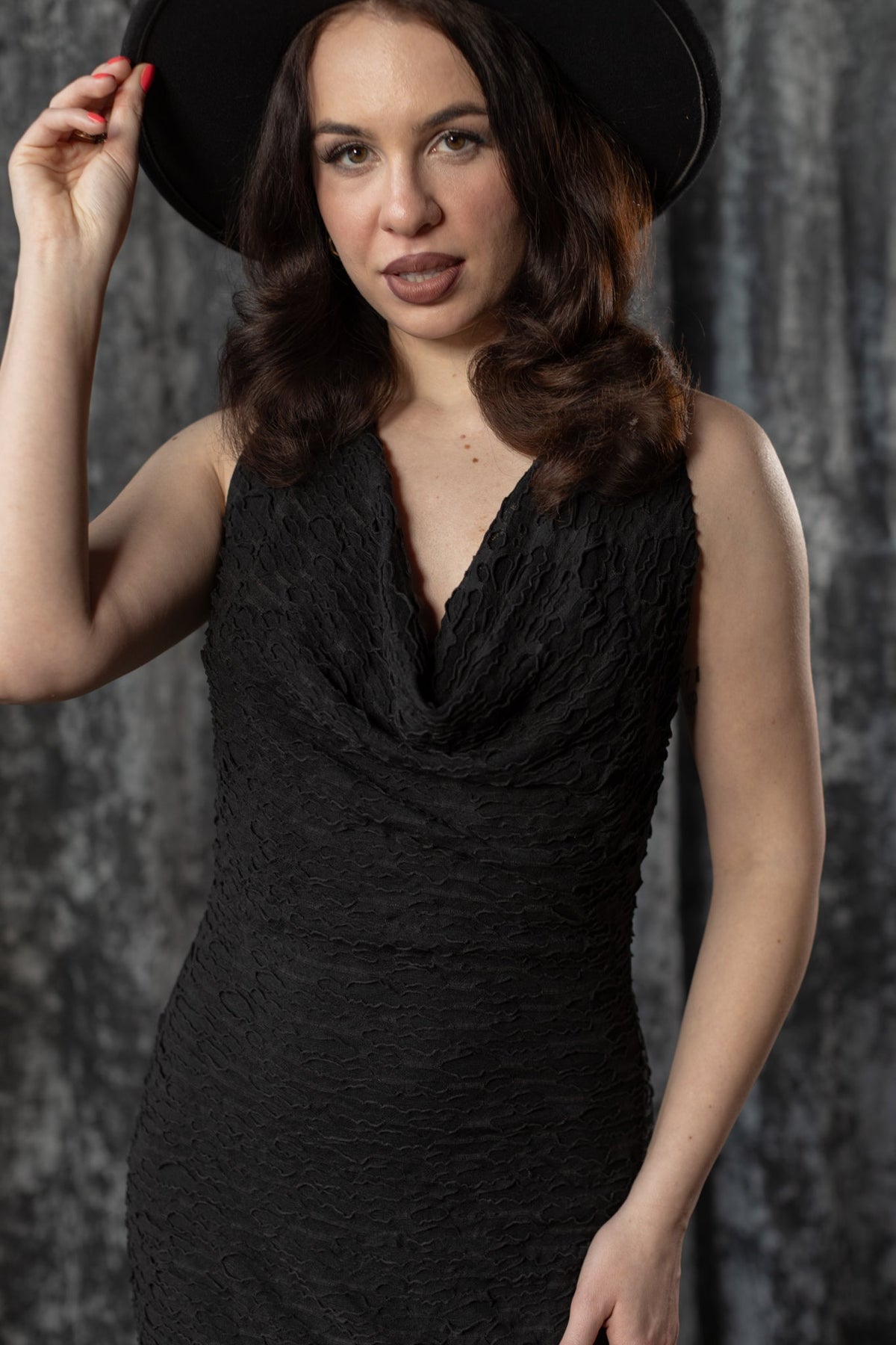 FIONA - faux distressed racerback maxi dress- PRE-ORDER