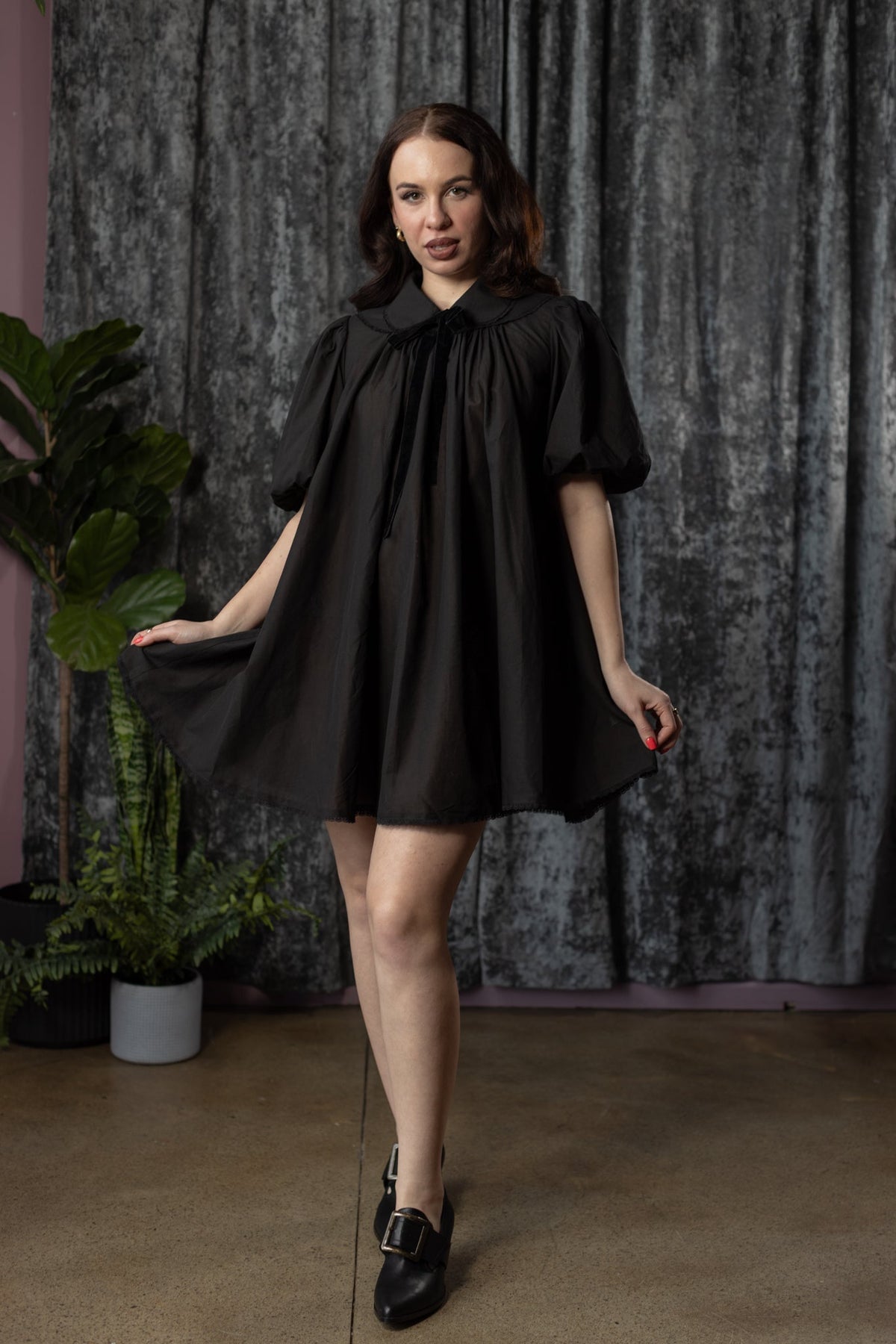 SYBIL - Linen mini tent dress - READY TO SHIP