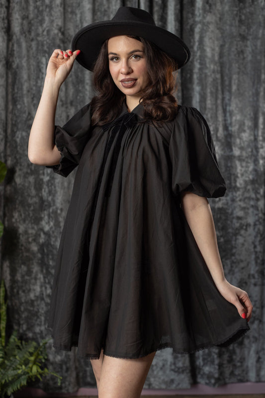 SYBIL - Linen mini tent dress - READY TO SHIP