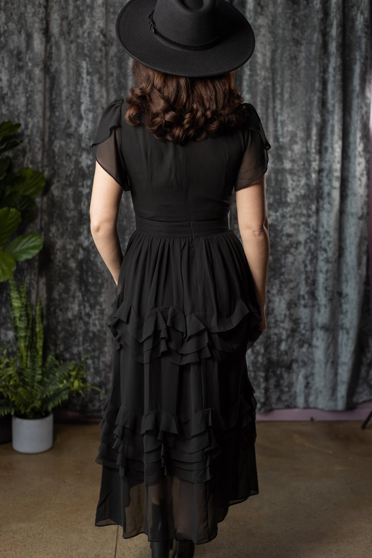 EDEN - 40s inspired dress with floral blooms - PRE-ORDER