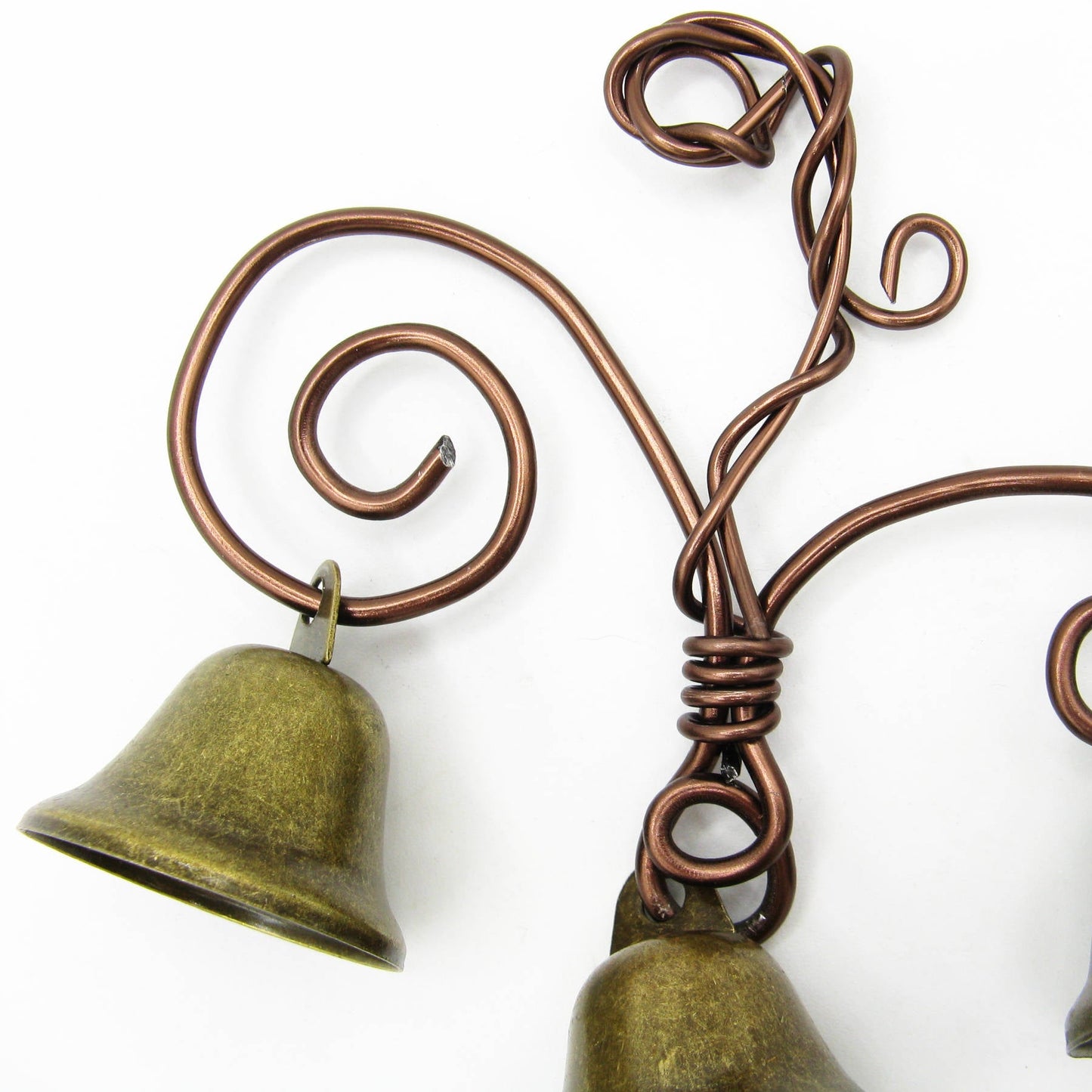 Fancy Triple Witch's Bell with Vine-like Hanger - Handcrafted