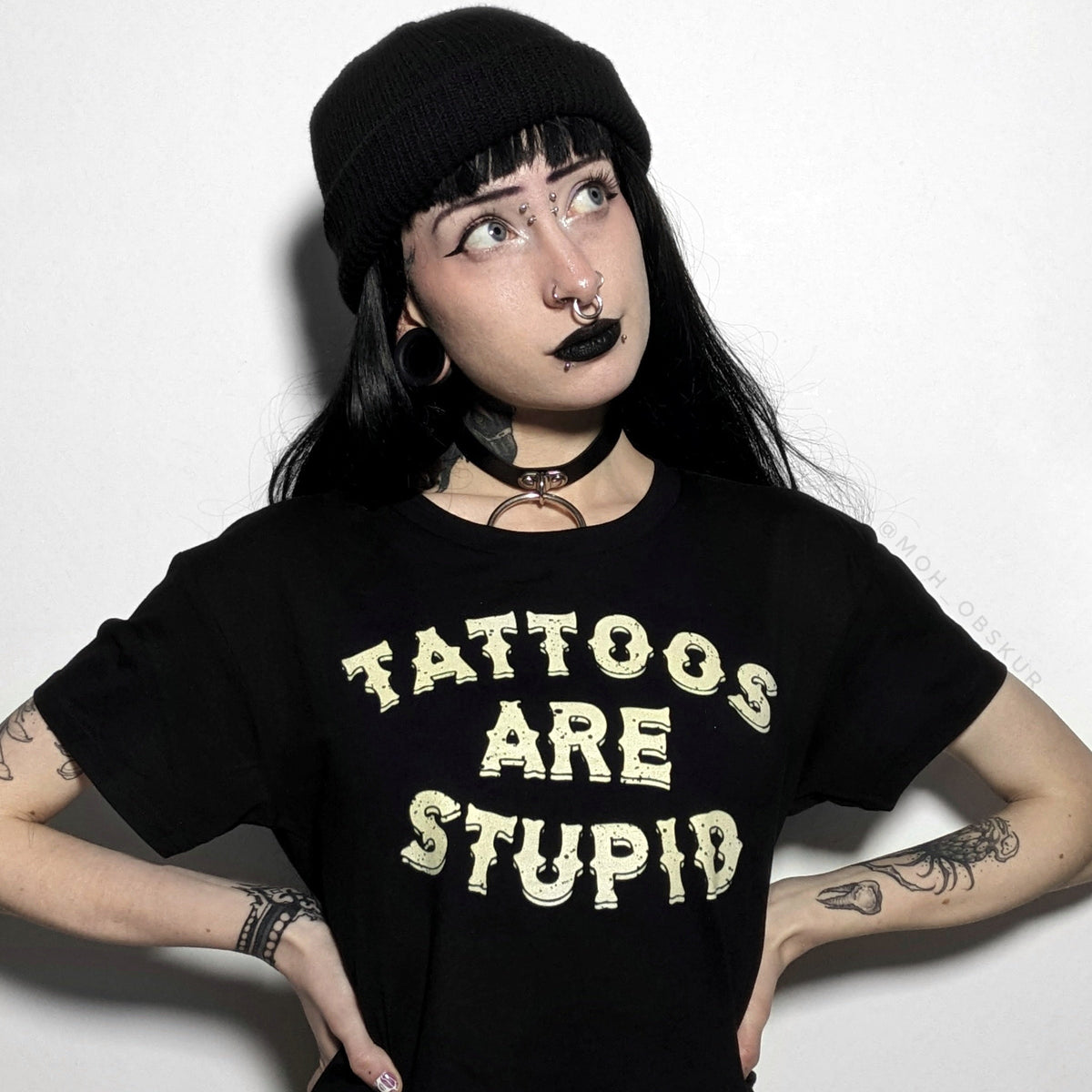 Tattoos Are Stupid Crop Top