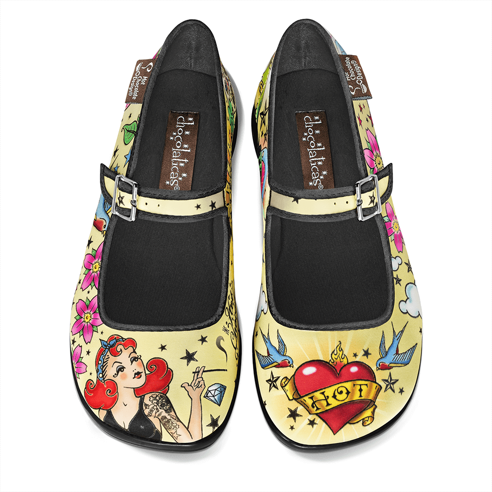 Tattoo Women's Mary Jane Flats
