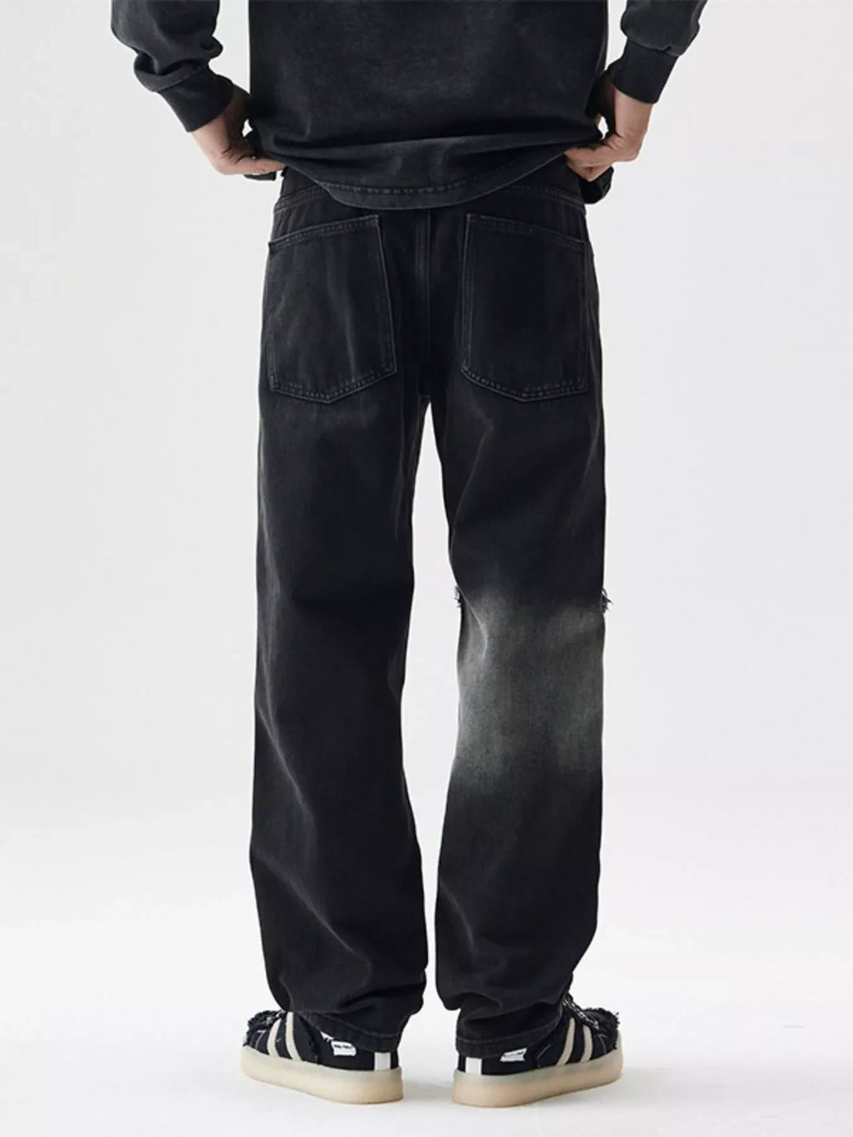 Deadbeat Distressed Loose-Fit Jeans
