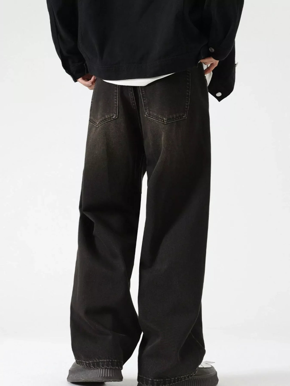 After Midnight Washed Wide-Leg Jeans