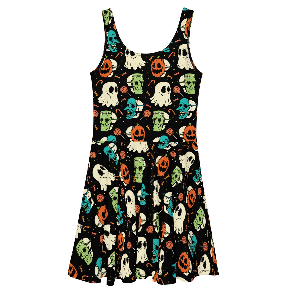 Vintage Halloween Skater Dress