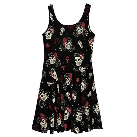 Undead Rosie Riveter Skater Dress