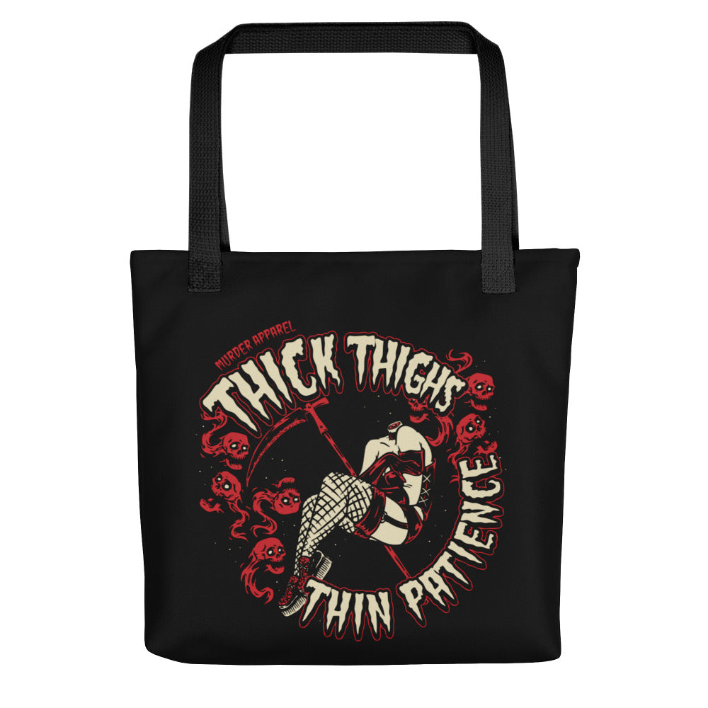 Thick Thighs Thin Patience Tote