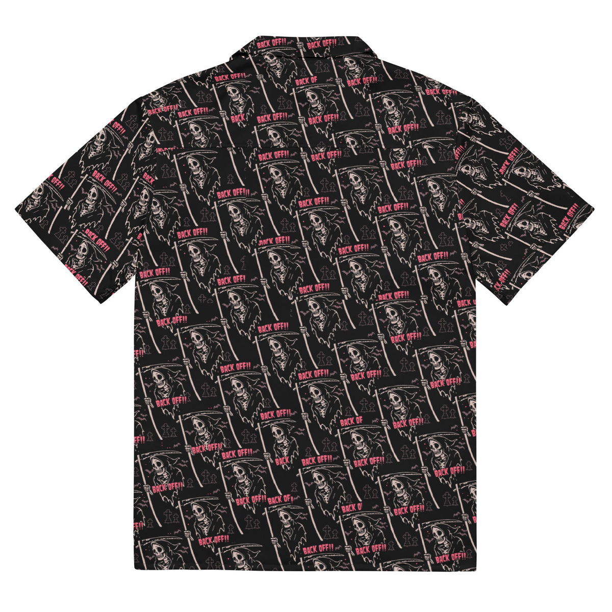 Grim Reaper Back Off Button-up
