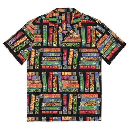 Vintage Horror VHS Button-up