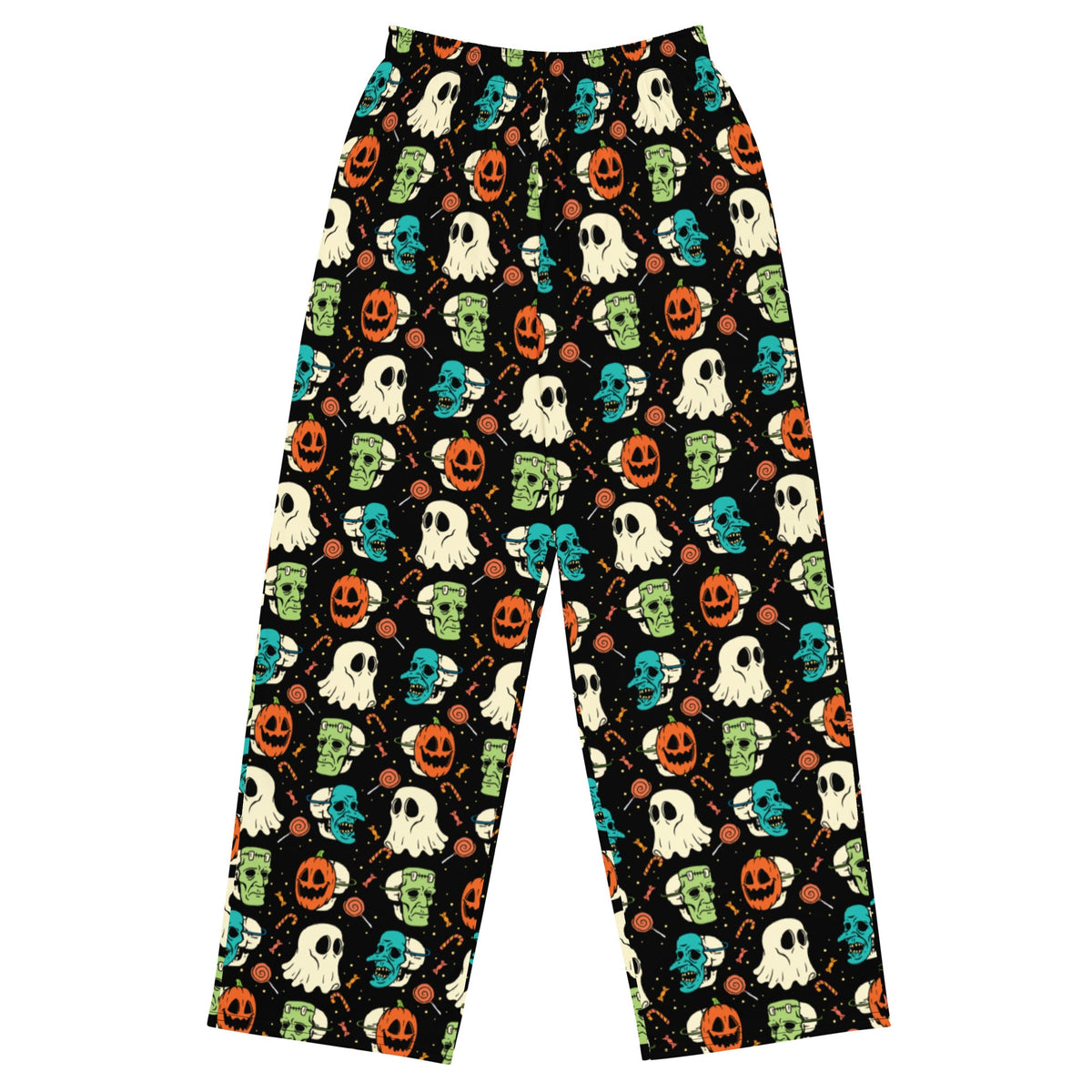 Vintage Halloween wide-leg pants