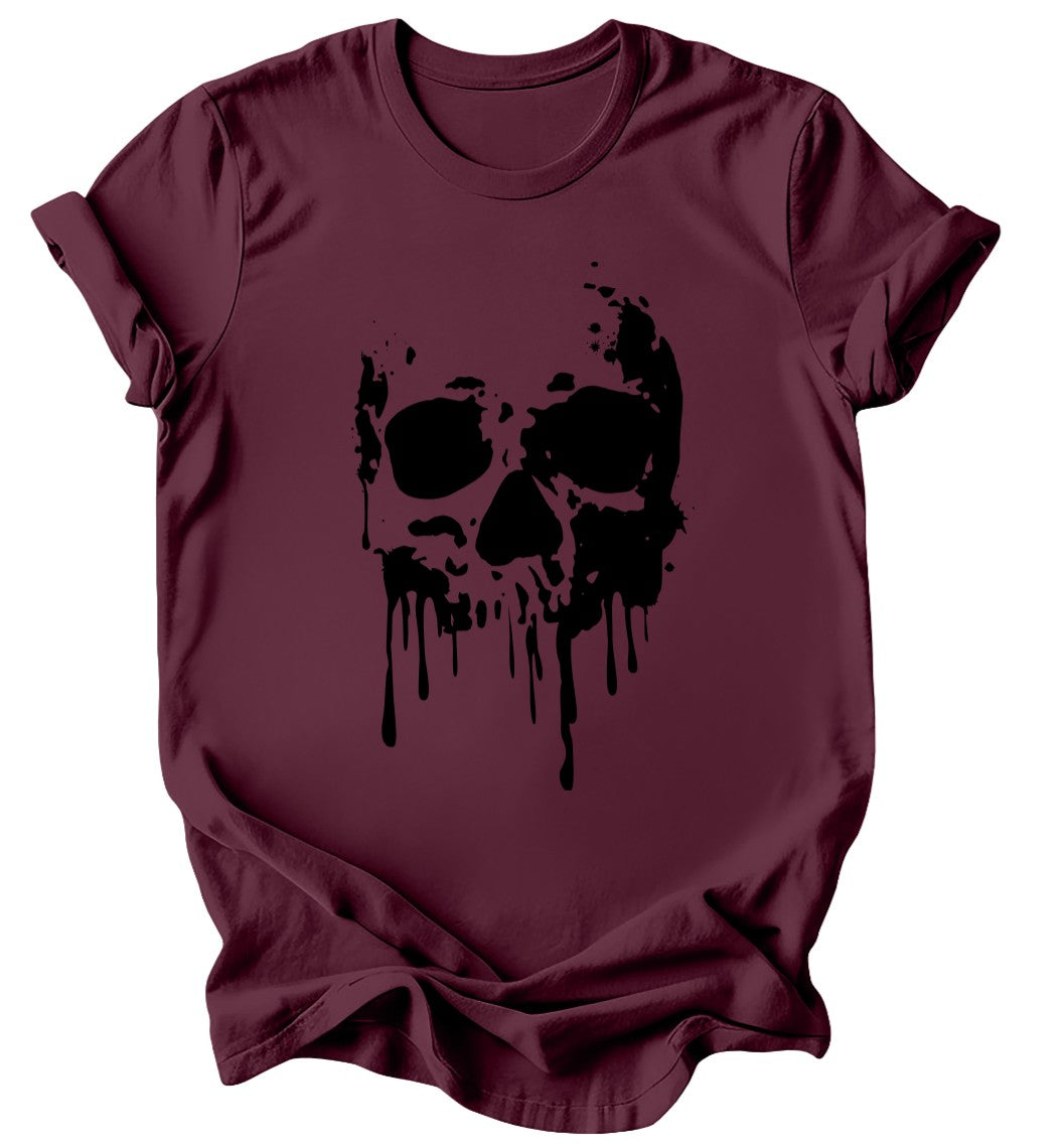 Dripping Skull - Burgundy or Emerald T-Shirt