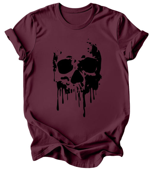 Dripping Skull - Burgundy or Emerald T-Shirt