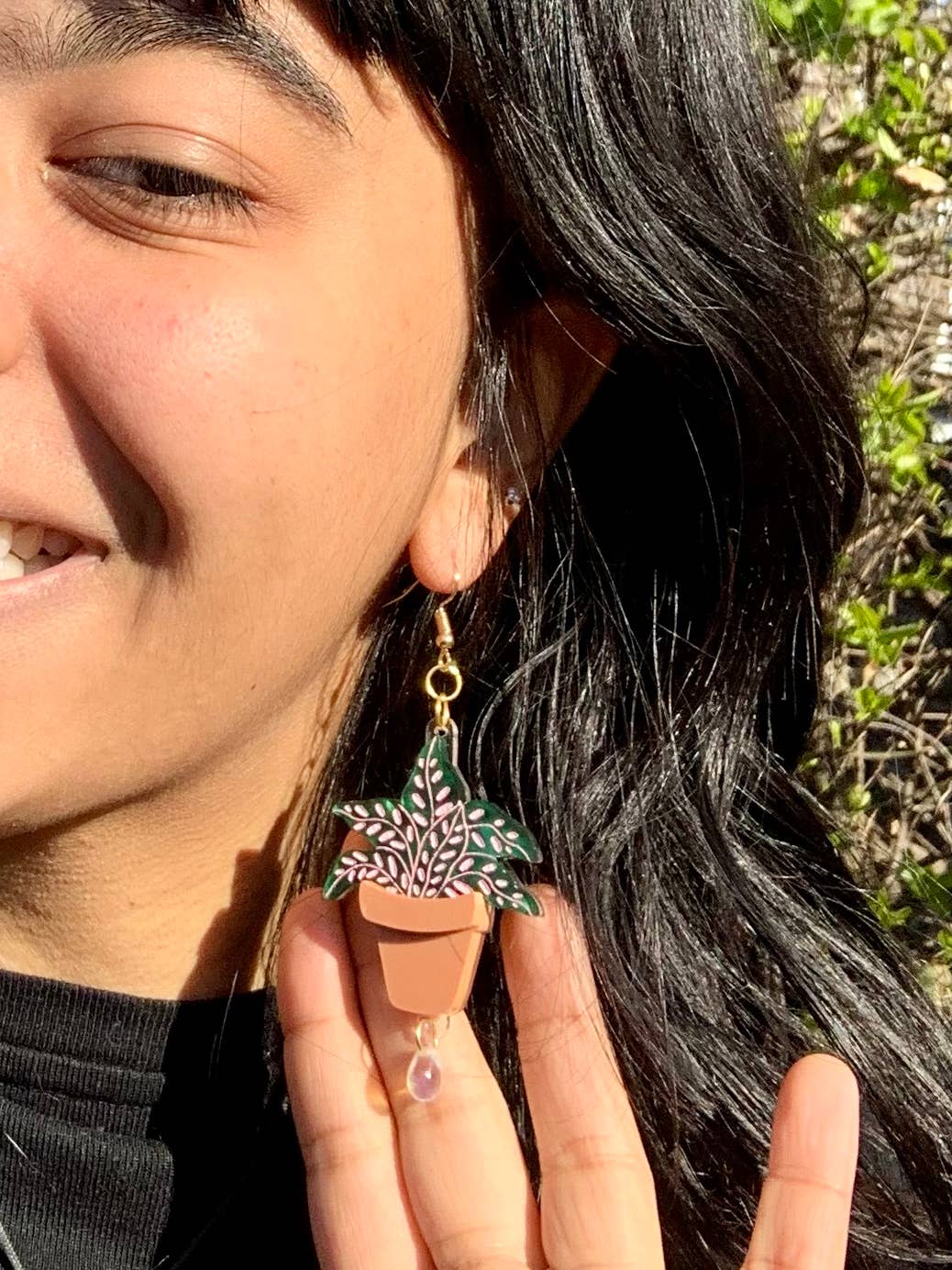 Terracotta Plants Acrylic Earrings