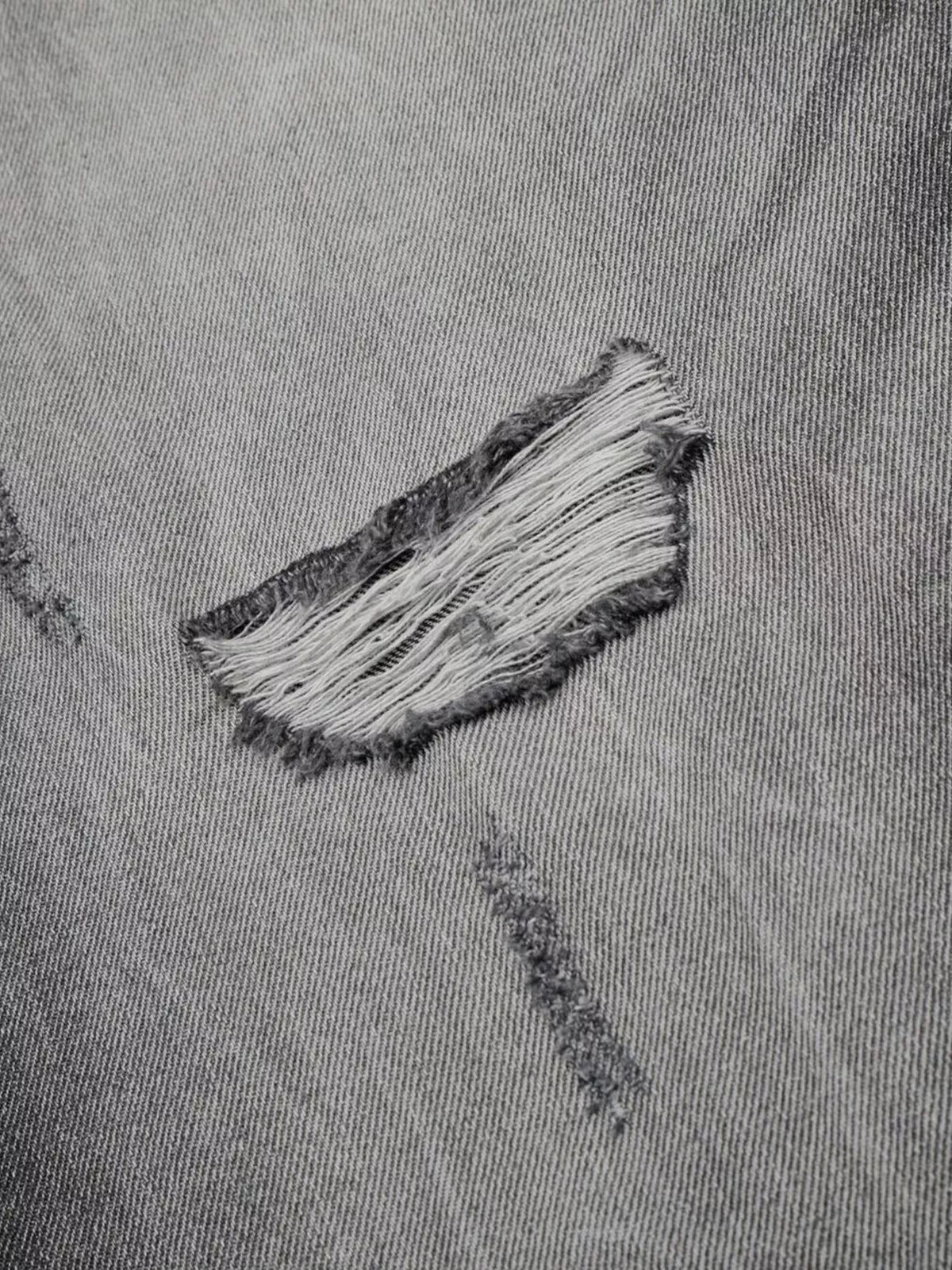 Ashfall Distressed Wide-Leg Jeans