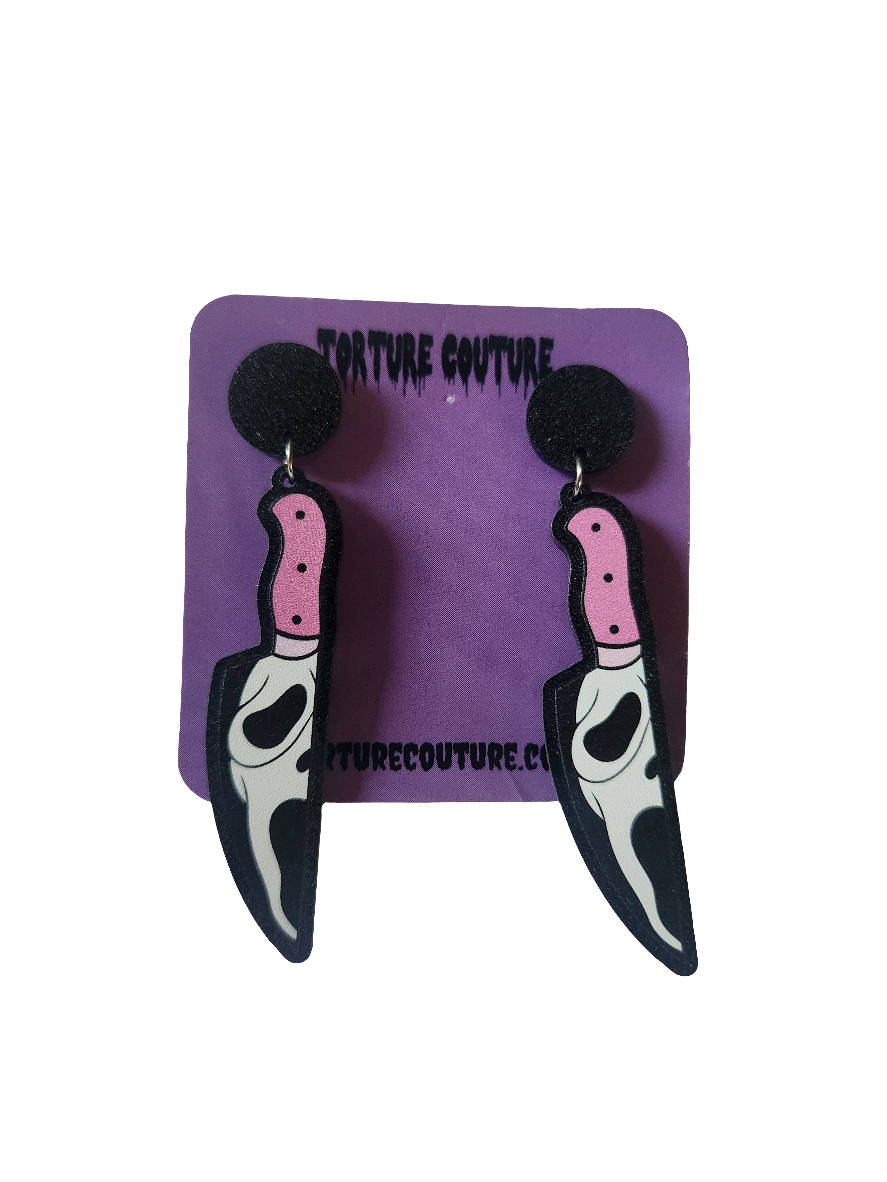 Ghostface Killah Earrings- Pink