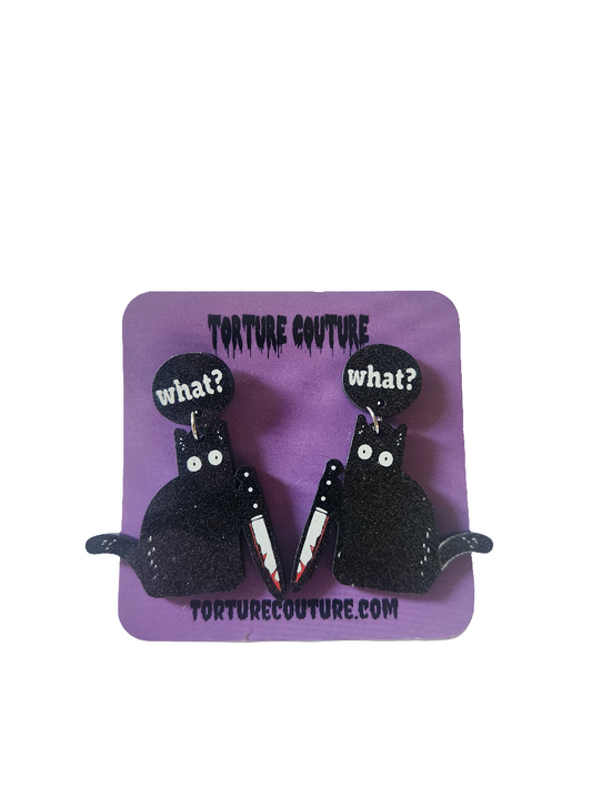 Killer Kitty Earrings