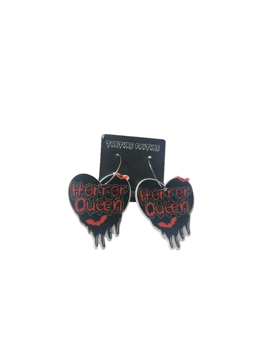 Horror Queen Hoop Earrings