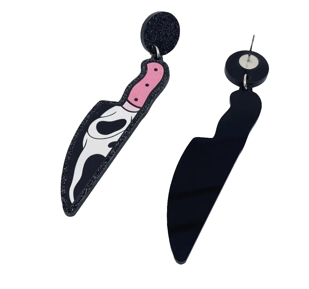 Ghostface Killah Earrings- Pink