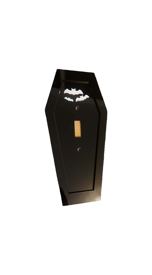 Batty Coffin Light Switch Cover