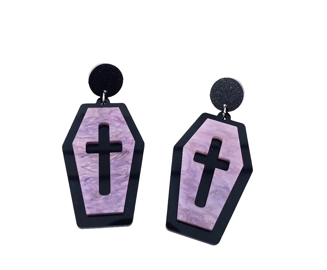 Casket Earrings