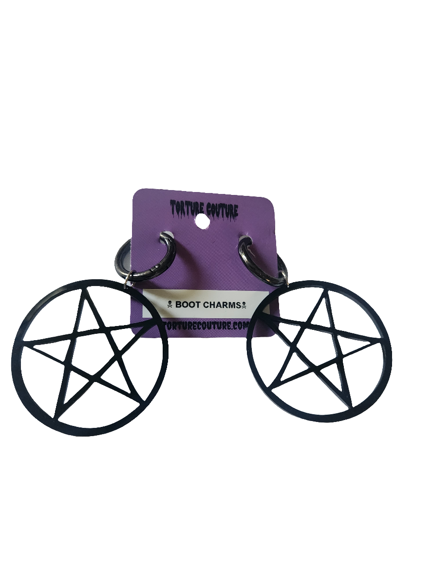 Pentagram Boot Charms