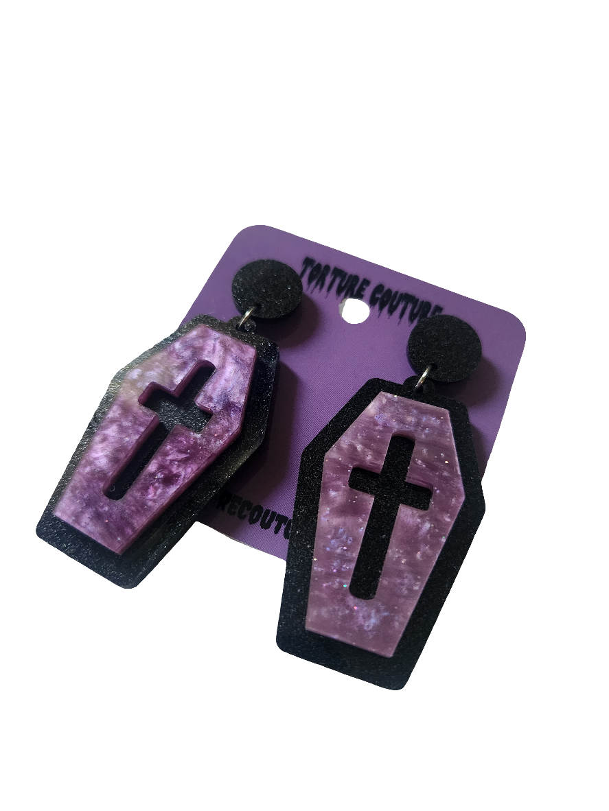 Casket Earrings