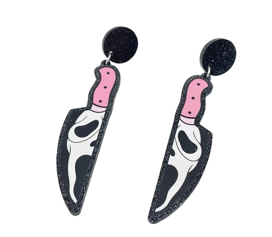 Ghostface Killah Earrings- Pink