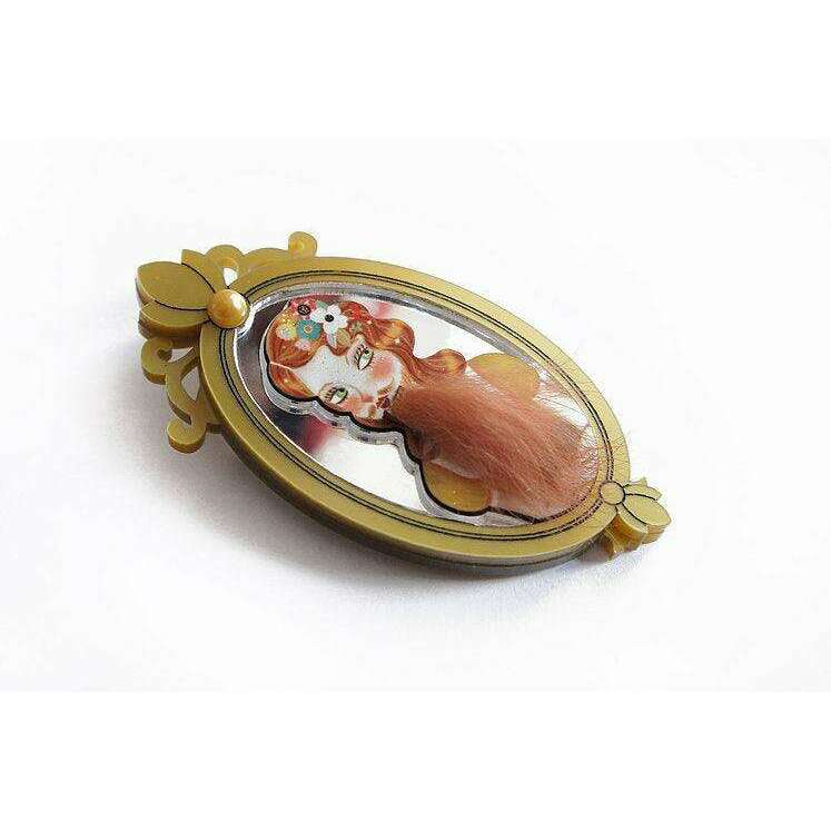 Bearded Woman Halloween Brooch by Laliblue | PRE-ORDER SHIPS IN 2-3 WEEKS